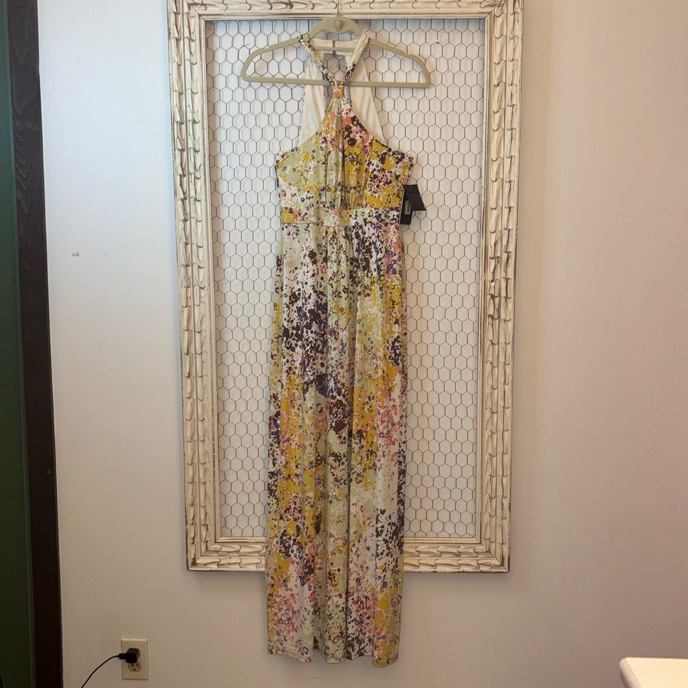 NWT Guess Winona Multicolor Maxi Dress - Picture 2 of 15